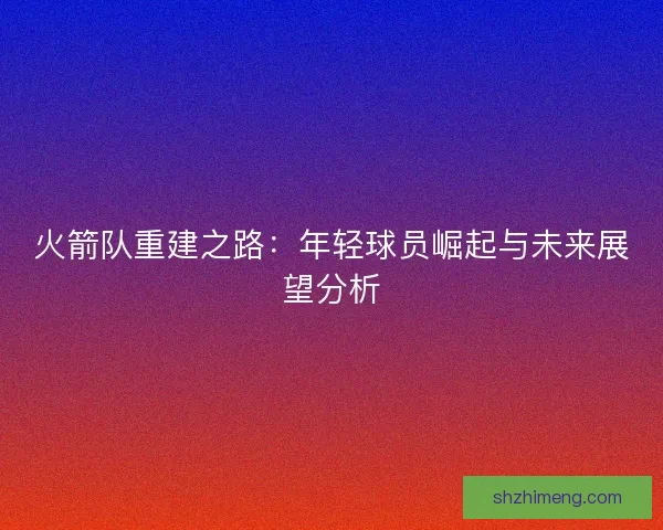 火箭队重建之路：年轻球员崛起与未来展望分析